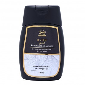 Maquillage Wellness K-Tik Gold Ketocnazole Shampoo Enrich With Ketoconazole, ZPTO and Biotin 100ml