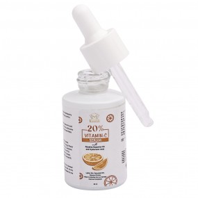 20% Vitamin C Face Serum with Vitamin C, Hyaluronic Acid & Rosehip Essential Oil - 30ml